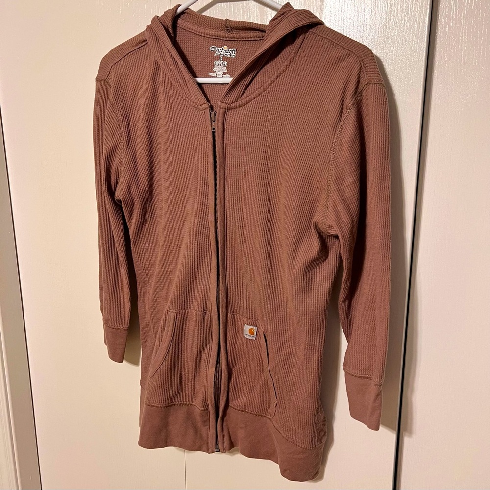 Carhartt shirt. Carhartt zipup. Carhartt hoodie. Size large.